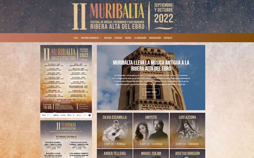 El Festival Muribalta estrena página web